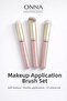 Makeup Application Brush Set – Soft Texture, Precise Application, Set of 3