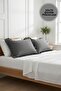 2 Pieces 100% Cotton Ruffle Pillowcase 50X70 cm Modern with Hidden Zipper