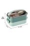 1500 ml Bento Lunch Box New Generation Lunch Box for Office-School - Model with Soup Bowl - Stainless Steel - 2