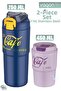 2-piece steel thermos-coffee cup set 750ml dual use thermos//450ml mug coffee cup
