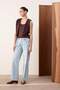 Trendyolmilla Wardrope Essentials Mavi Düşük Bel 100% Pamuk Wide Leg Geniş Paça Jeans TWOSS26JE00131 - 3