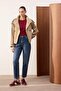 Trendyolmilla Wardrope Essentials Mavi Yüksek Bel Az Esnek Bilek Boy Mom Jeans TWOSS26JE00109 - 2