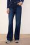Trendyolmilla Wardrope Essentials Koyu Mavi DÖKÜMLÜ Yüksek Bel Wide Leg Jeans TWOSS26JE00128 - 5