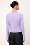Wardrobe Essentials Lila İspanyol Kol Triko Hırka TWOAW26HI00268 - 4