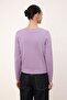 Wardrobe Essentials Lila Premium İplik Basic Rayon Görünümlü Hırka-Bluz Triko Hırka TWOSS26HI00001 - 4
