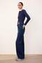 Trendyolmilla Wardrope Essentials Koyu Mavi DÖKÜMLÜ Yüksek Bel Wide Leg Jeans TWOSS26JE00128 - 7