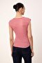 Wardrobe Essentials-Çok Renkli Çizgili Fitted/Vücuda Oturan Yumuşak Örme Bluz TWOSS26BZ00108 - 6