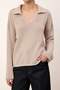 Wardrobe Essentials Vizon Geniş Kalıp Bluz Görünümlü Triko Kazak TWOSS26KZ00001 - 3