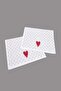 2-Piece Heart Patterned Hand/Guest Towel Tphss26Hvl00006 - 3