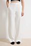 Beyaz  Wide Leg/Geniş Paça Bootcut Dokuma Kumaş Pantolon TWOAW21PL0332 - 3