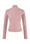 Pembe Fırçalı Soft Kumaş Baş Parmak Delikli Örme Spor Ceket THMAW26SK00012 - 5