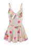 Çok Renkli Çiçekli Külotlu Babydoll/Fantezi Gecelik THMSS26LL00012 - 3