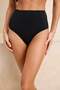 Siyah Süper Yüksek Bel Hipster Basic Bikini Altı TBESS21BA0070 - 3