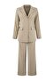 Bej Fitted Yandan Bağlama Detaylı Blazer Pantolon Alt - Üst Takım TCTSS26US00012 - 6