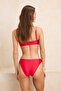 Kırmızı Normal Bel Regular Basic Bikini Altı TBESS26BA00008 - 4