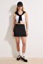 Siyah Çizgili 2 Katmanlı İçi Şortlu Örme Spor Şort Etek THMSS26SR00001 - 2
