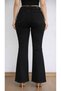 Women'S-Premium Pearl Detailed High Waist L Stretch Fabric Flexible Comfortable Fit İ Flared Ot Pants - 4