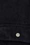 Men's Relax Fit Comfortable Cut Sports Collar Double Pocket Flap Denim Black Shirt - 6