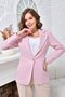Brooched Knitted Fabric Jacket Light Pink
