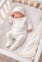 Martin 3-Piece Organic Hospital Discharge Set with Ribbed and Lace Detail 100% Cotton Newborn Baby Boy