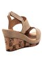 Aditya Genuine Leather Women's Wedge Heel Sandals Sand - 4