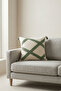 Renli Cross Stitch Punch Embroidered Tassel Throw Pillow Cover Cotton 42X42 cm