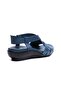 Mintha Genuine Leather Women's Sandals Blue - 3