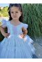 Girl's Sequin Skirt Ruffle Dress - 4