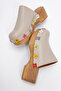 Karania Women's Genuine Leather Clogs Slippers Gray - 8