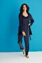Women's 13402-1 Lace Robe Velvet Pajama Set - 3