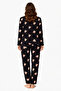 Women's 3578 long sleeve suede pajama set - 3