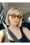 Miux Mu Orange Sunglasses with Metal Accessories Miux Stylish Unisex Model Uv400 Protection - 3