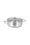 24*10,5 Steel Medium Shallow Cylindrical Pot with Lid (30142411) - 6
