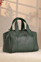 Green Color Genuine Leather Bag - Shoulder Strap and Handbag, Everyday and Special Occasions - 3