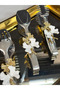 Luxury |   White Gold |   Set of 3 Stainless Steel White Butterfly Decorated Tongs - 2