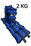 2 Kg × 2 Pieces Total 4 Kg Hand Foot Wrist Muscle Strengthener Weight Set Sand Weight Bag - 7