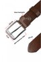 Men's Brown Plain Faux Leather Belt – Casual & Sports Belt 2602658 - 2