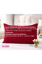 Burgundy Colored Cotton Ranforce Fabric Pillowcase (2 Pcs) - 3