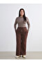 Lcwaikiki Classic Elastic Waist Textured Muslin Women's Trousers - 2