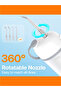 P1 Mini Portable Water Flosser, Cordless, IPX7 for Braces (White) - 5