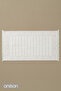 Aflora 100% Cotton Foot Towel - White - Purple 60X130, 690 Gr