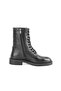 Juan Black Women's Zippered Leather Boots - 3