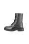 Juan Black Women's Zippered Leather Boots - 2