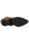 Women's Tan Heeled Suede Boots - 4