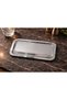 Shiny Silver/Gold Color 2-Piece Luxury Short Baton Tray 14X24 cm – Tea Coffee and Promise Engagement Tray - 2