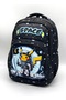 Children's Primary School Backpack Set of 3 Primary School Bag Character Patterned Set Black - 3