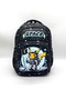 Children's Primary School Backpack Set of 3 Primary School Bag Character Patterned Set Black - 4