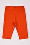 Cotton Knee Length Girl's Orange Tights - 2