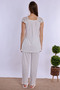 Breastfeeding Featured Cotton Maternity Set 4 Pieces Effortt - Ecru - 7
