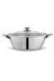 Stainless Steel Mega Wok 24cm (3.5 Ltr) – 18/10 Encapsulated Sandwich Bottom
